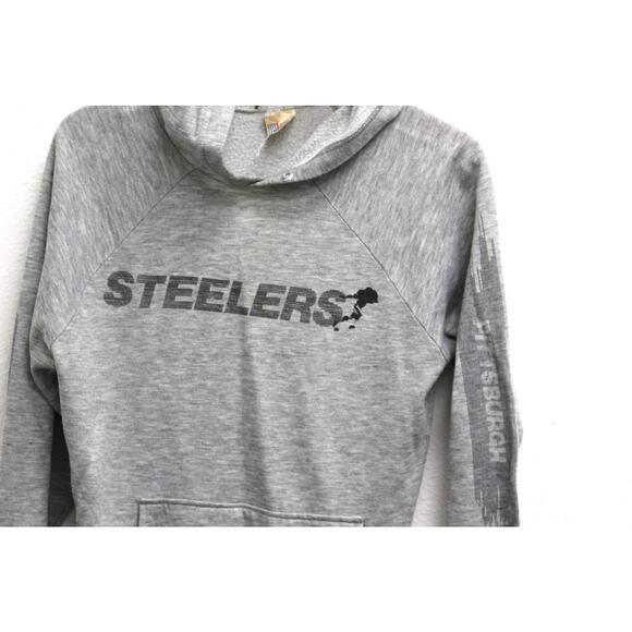 Vintage Pittsburgh Steelers Football Hooded Sweatshirt Large - Picture 2 of 4